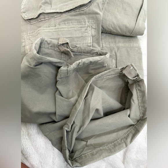 American Eagle High Rise Wide Leg Jogger Cargos Pants Size 000S - Picture 10 of 10